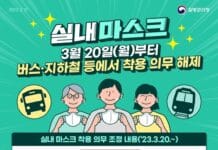 20일부터 대중교통 마스크 착용 의무 해제